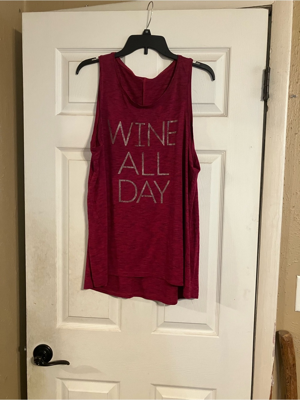 Wine All Day Women's Sleeveless Tank Top - Burgundy